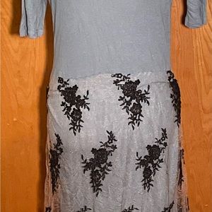 Cute T-Shirt & Lace Dress